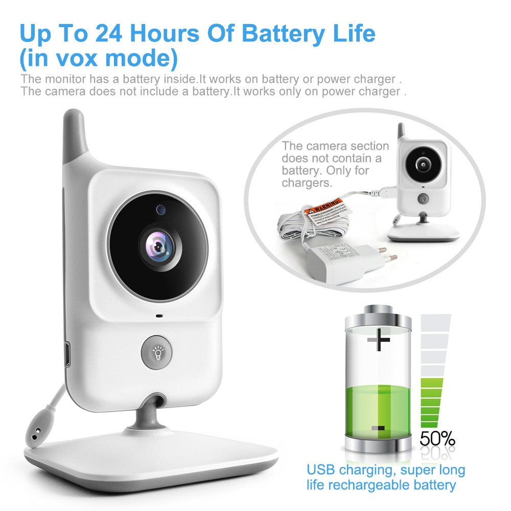 Wireless LCD Two-Way Audio Video Baby Monitor Wireless LCD Two-Way Audio Video Baby Monitor