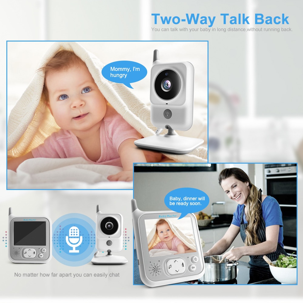Wireless LCD Two-Way Audio Video Baby Monitor Wireless LCD Two-Way Audio Video Baby Monitor
