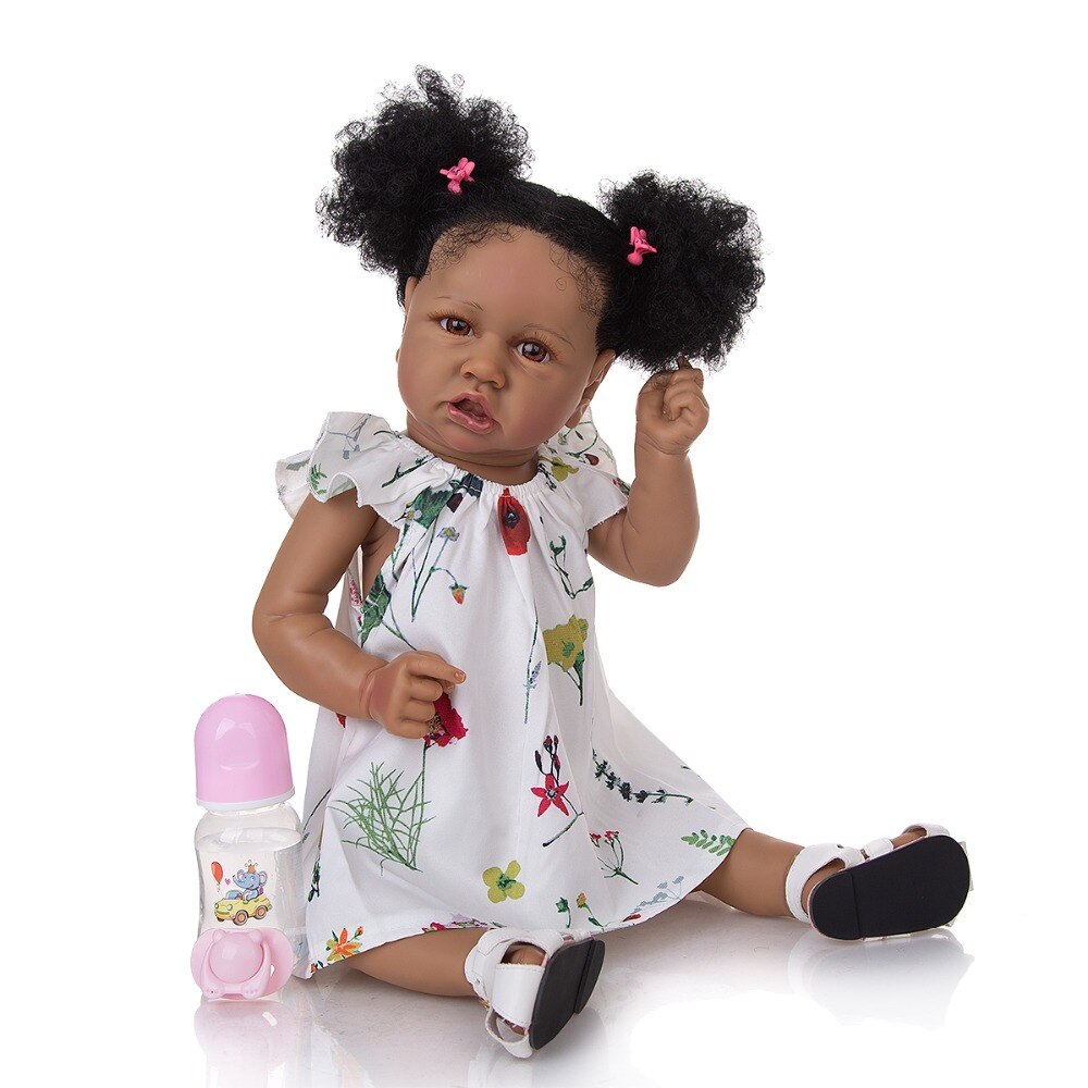 Handmade Silicone Realistic Black Baby Doll Handmade Silicone Realistic Black Baby Doll