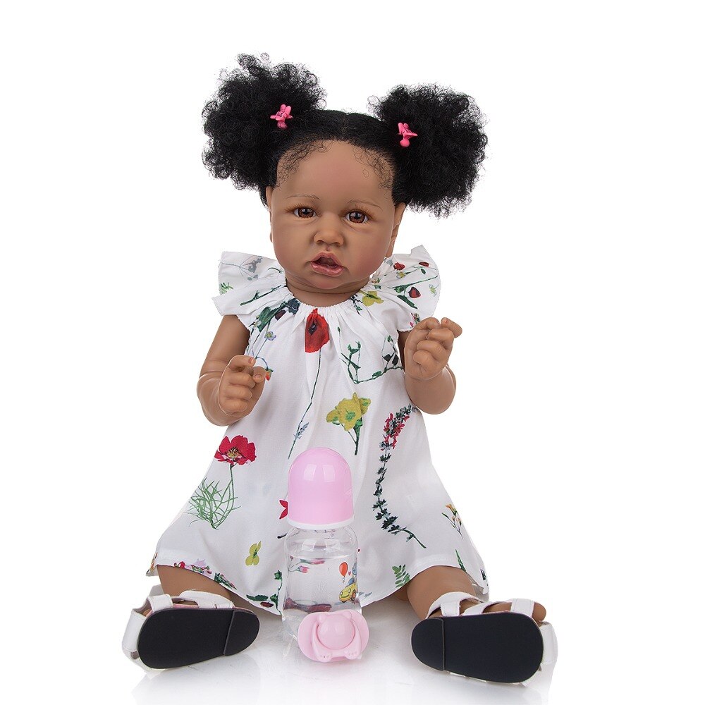 Handmade Silicone Realistic Black Baby Doll Handmade Silicone Realistic Black Baby Doll