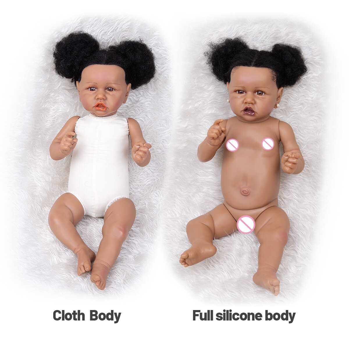 Handmade Silicone Realistic Black Baby Doll Handmade Silicone Realistic Black Baby Doll