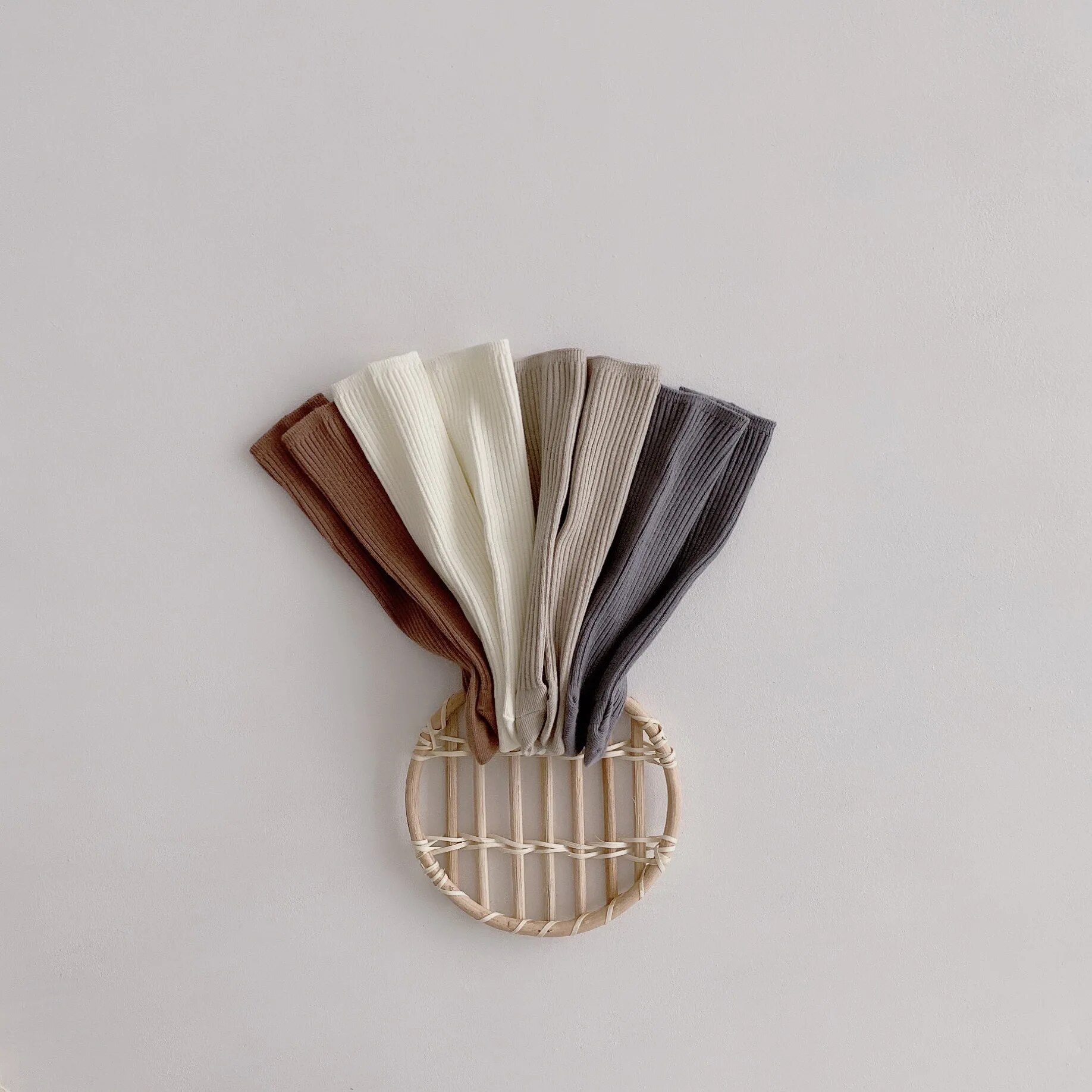 Baby Girls Knee Length Soft Cotton Socks, 4 Pcs