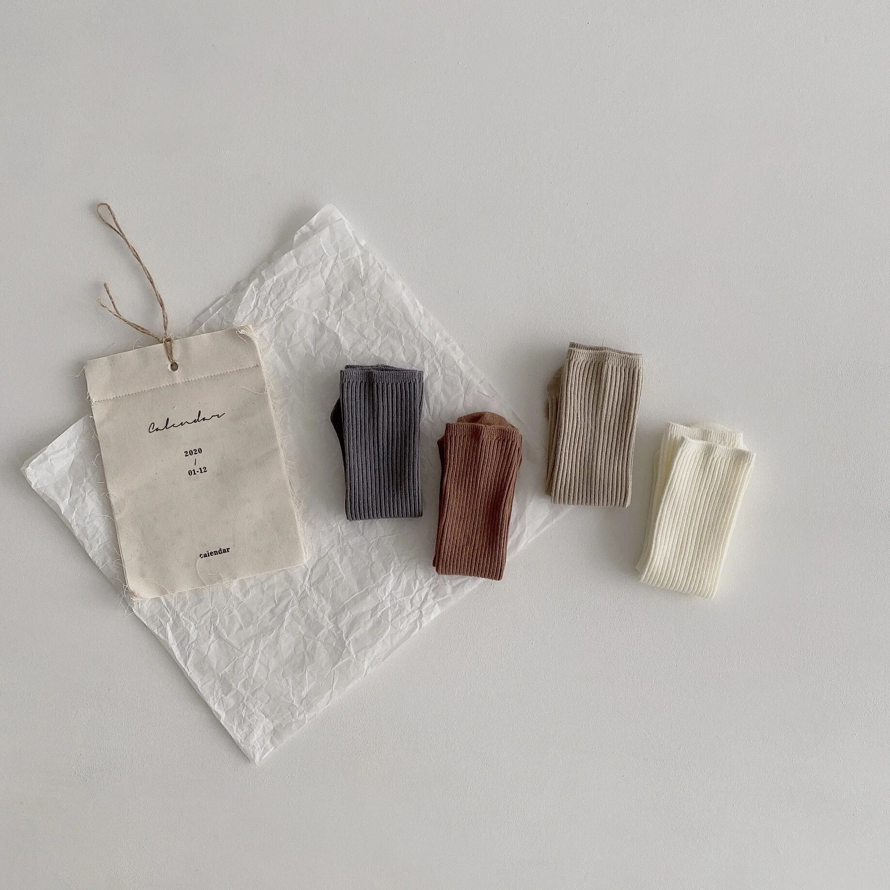 Baby Girls Knee Length Soft Cotton Socks, 4 Pcs