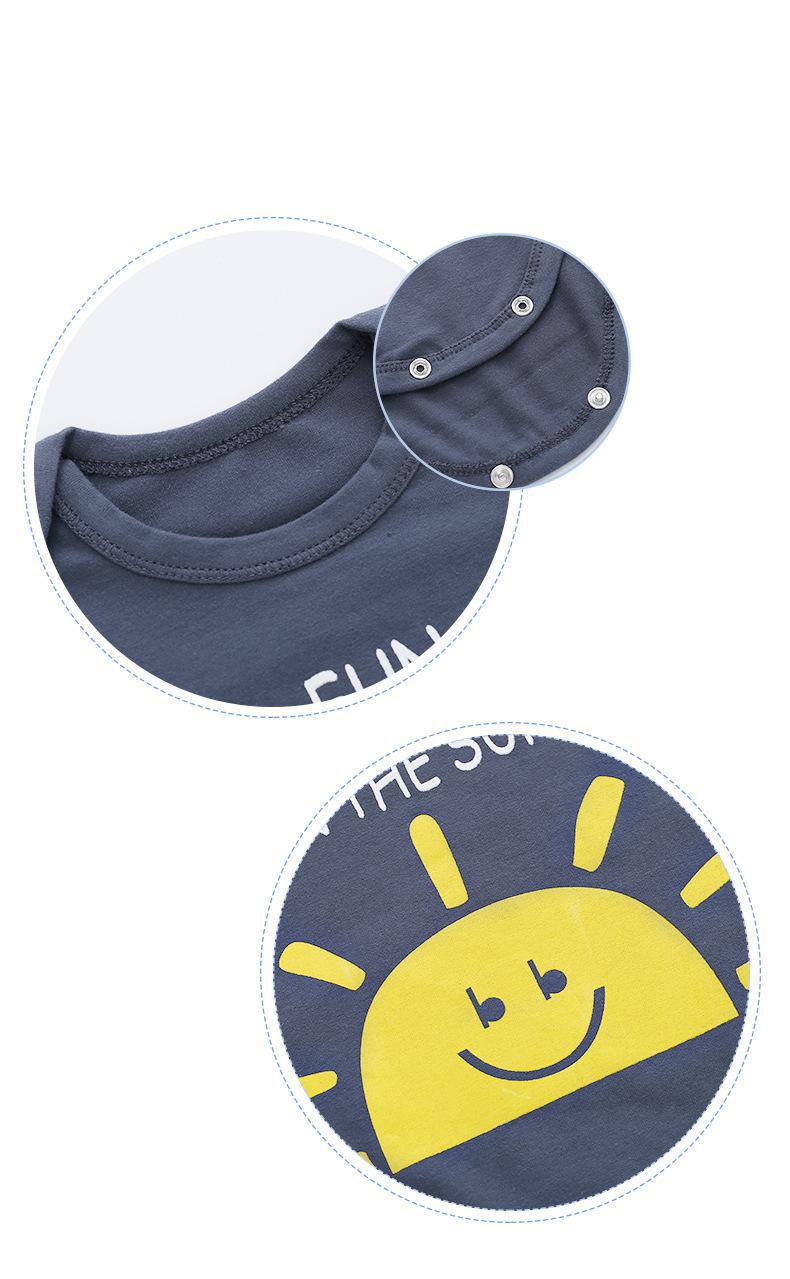 Newborn Baby's Cartoon Print Romper Newborn Baby's Cartoon Print Romper