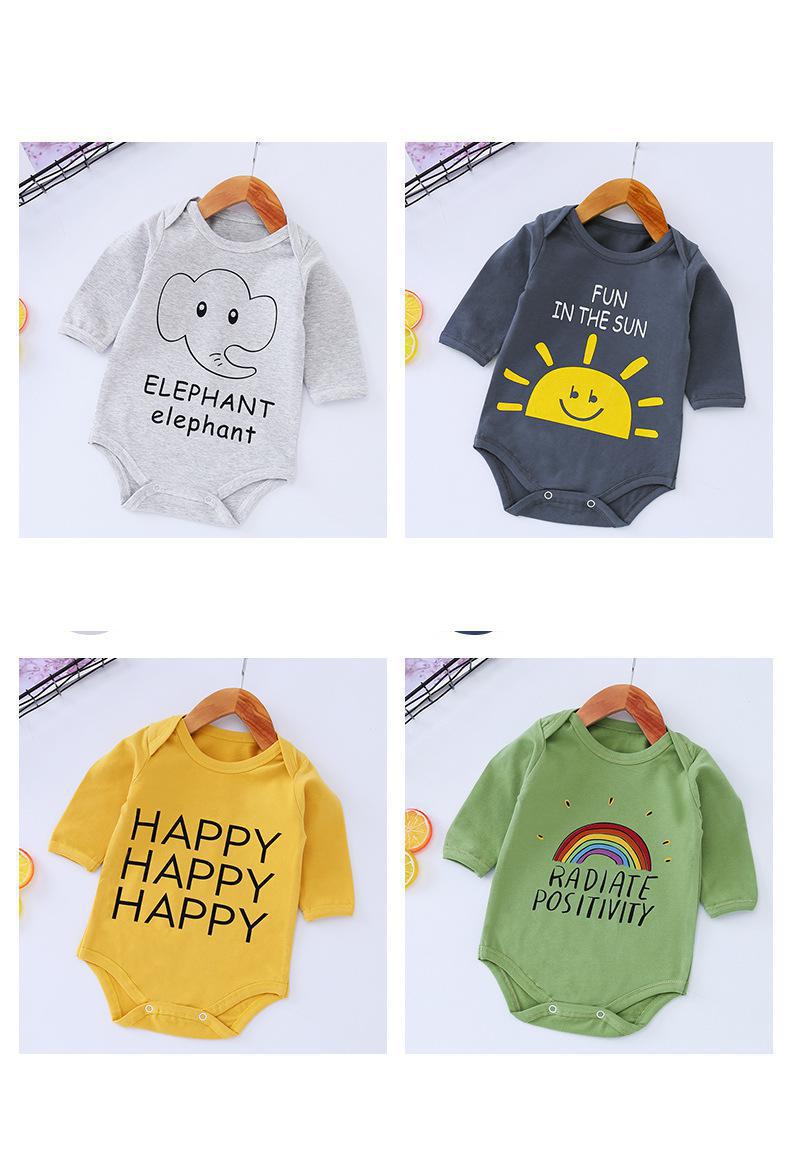 Newborn Baby's Cartoon Print Romper Newborn Baby's Cartoon Print Romper