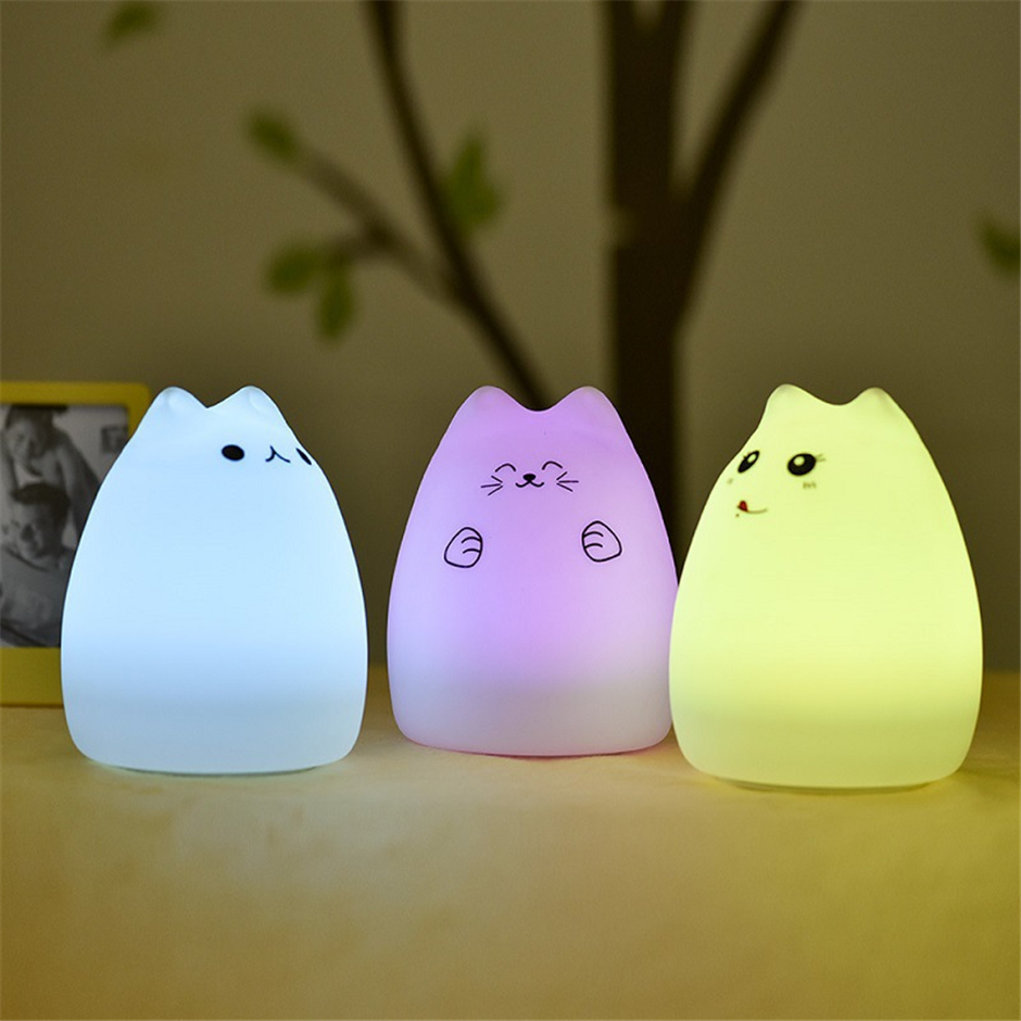 Baby's Lovely Cat Silicone Nightlight Baby's Lovely Cat Silicone Nightlight