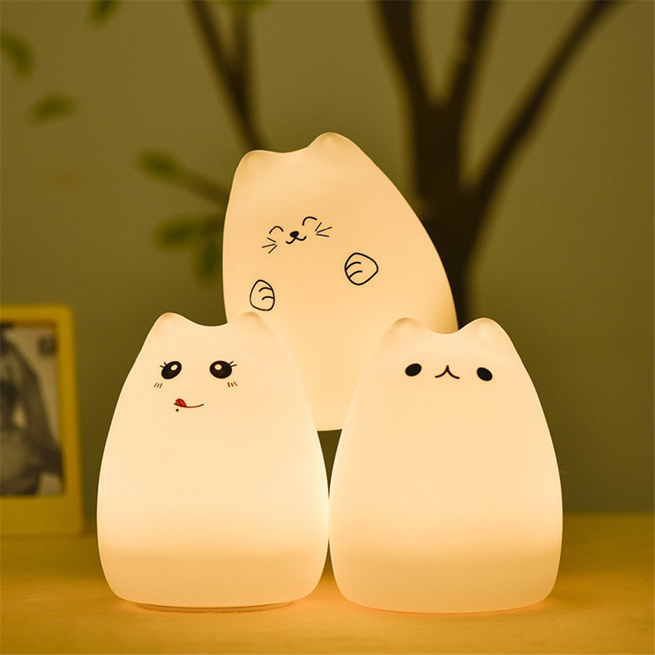 Baby's Lovely Cat Silicone Nightlight Baby's Lovely Cat Silicone Nightlight
