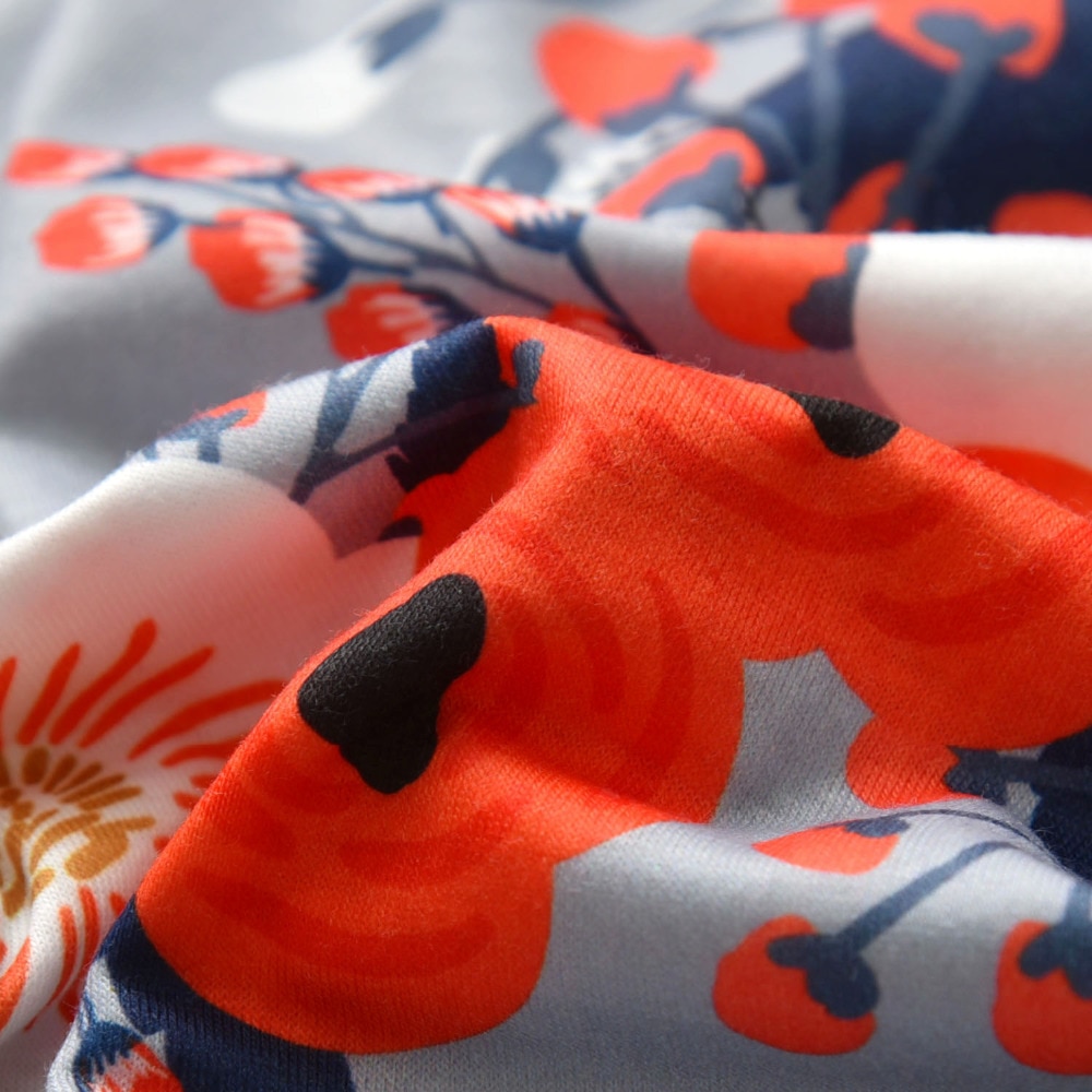 Baby Girl's Floral Print Romper and Headband Set Baby Girl's Floral Print Romper and Headband Set