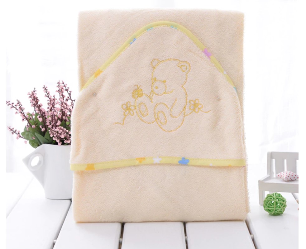 Bear Embroidery Towel for Baby