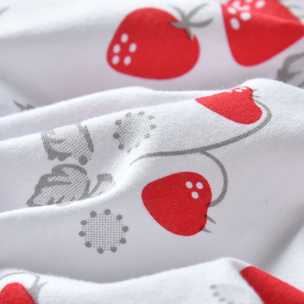 Baby Girl's Strawberry Print Romper Baby Girl's Strawberry Print Romper