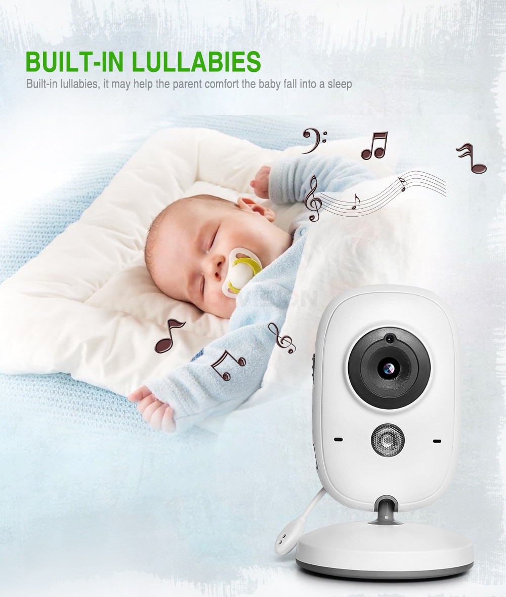 Baby Monitor with IR Night Vision and Music