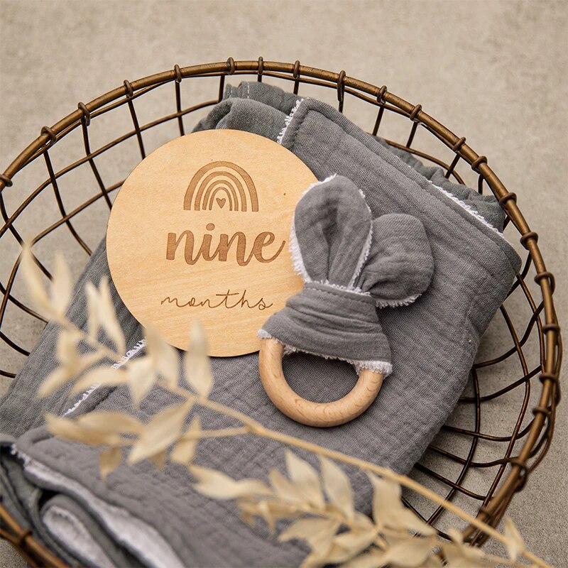 Cotton Bunny Shaped Baby Teether Cotton Bunny Shaped Baby Teether