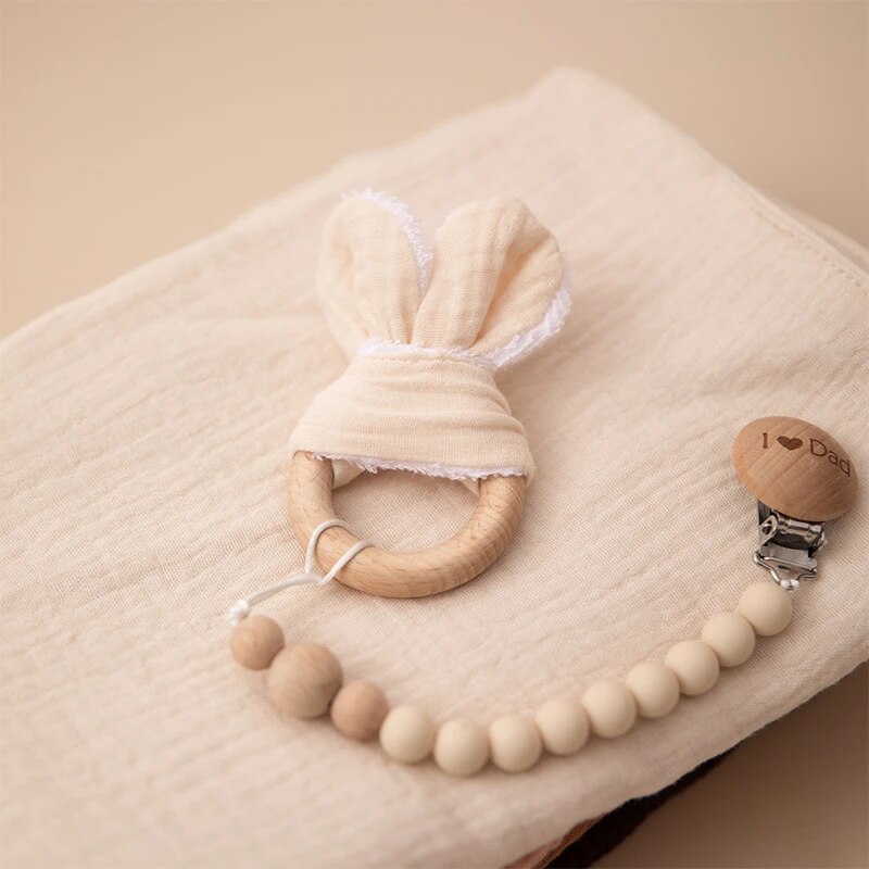 Cotton Bunny Shaped Baby Teether Cotton Bunny Shaped Baby Teether