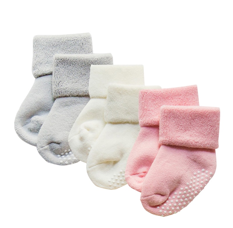 Baby's Anti-Slid Socks 3 Pairs Set