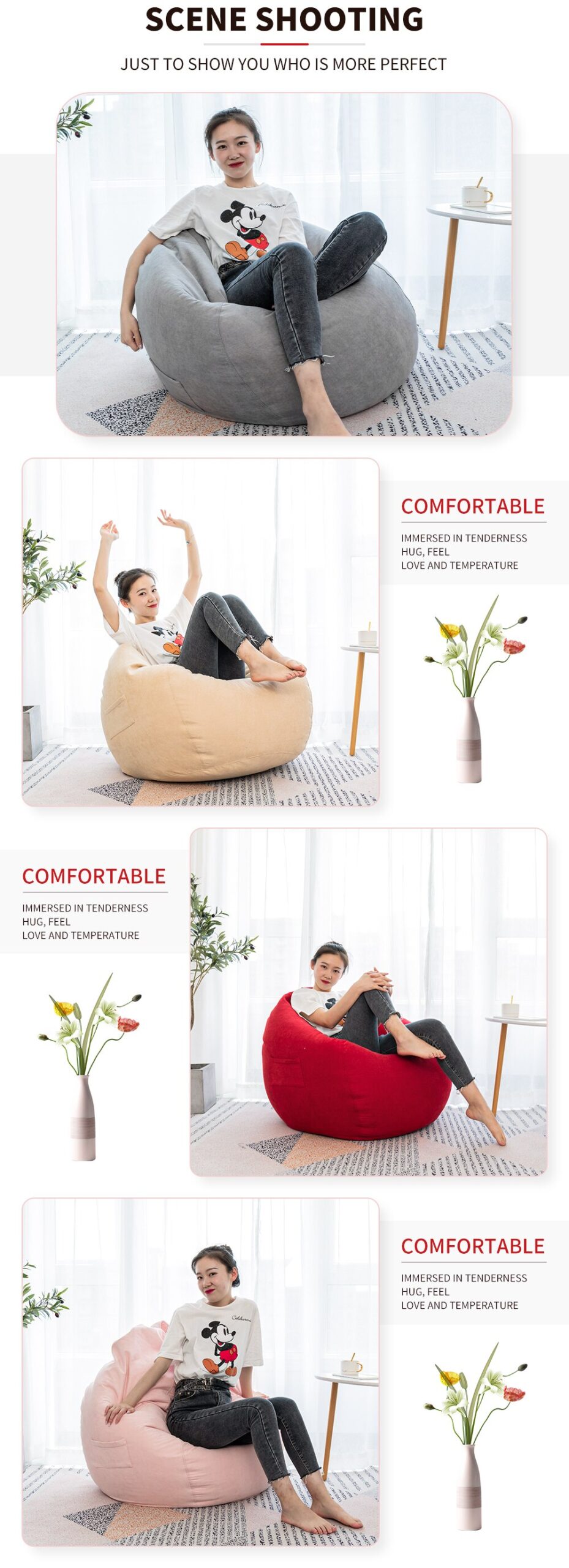 Solid Color Lazy Sofa Cover