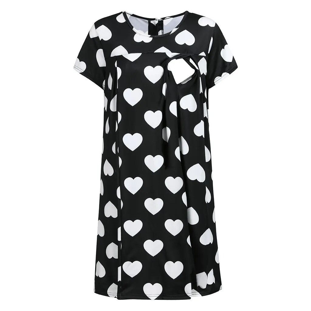 Maternity Pyjamas Nightgown Breastfeeding Dress
