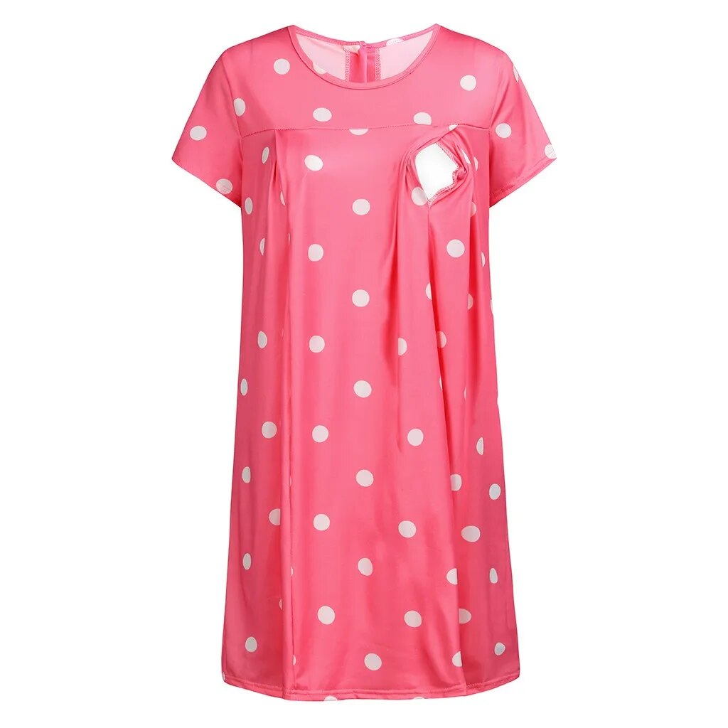 Maternity Pyjamas Nightgown Breastfeeding Dress
