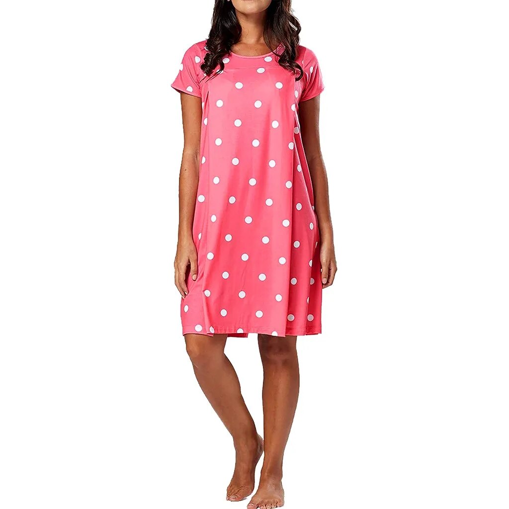 Maternity Pyjamas Nightgown Breastfeeding Dress