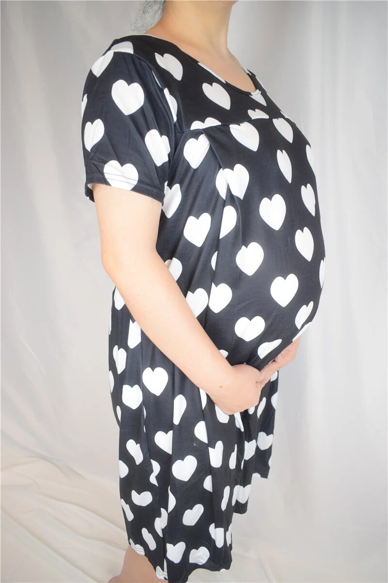 Maternity Pyjamas Nightgown Breastfeeding Dress