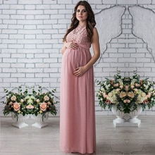 Women's Lace Bra Maternity Maxi Dress Women's Lace Bra Maternity Maxi Dress
