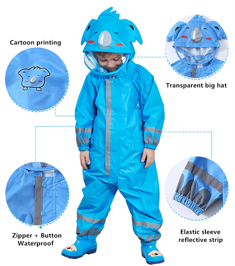 Animal Themed Kids Raincoat Animal Themed Kids Raincoat