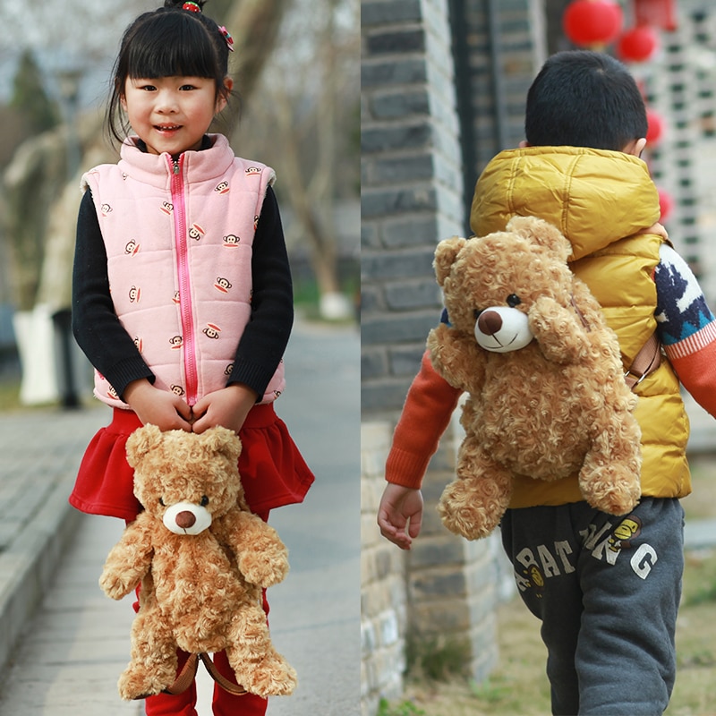 3Plush Teddy Bear Backpack for Kids