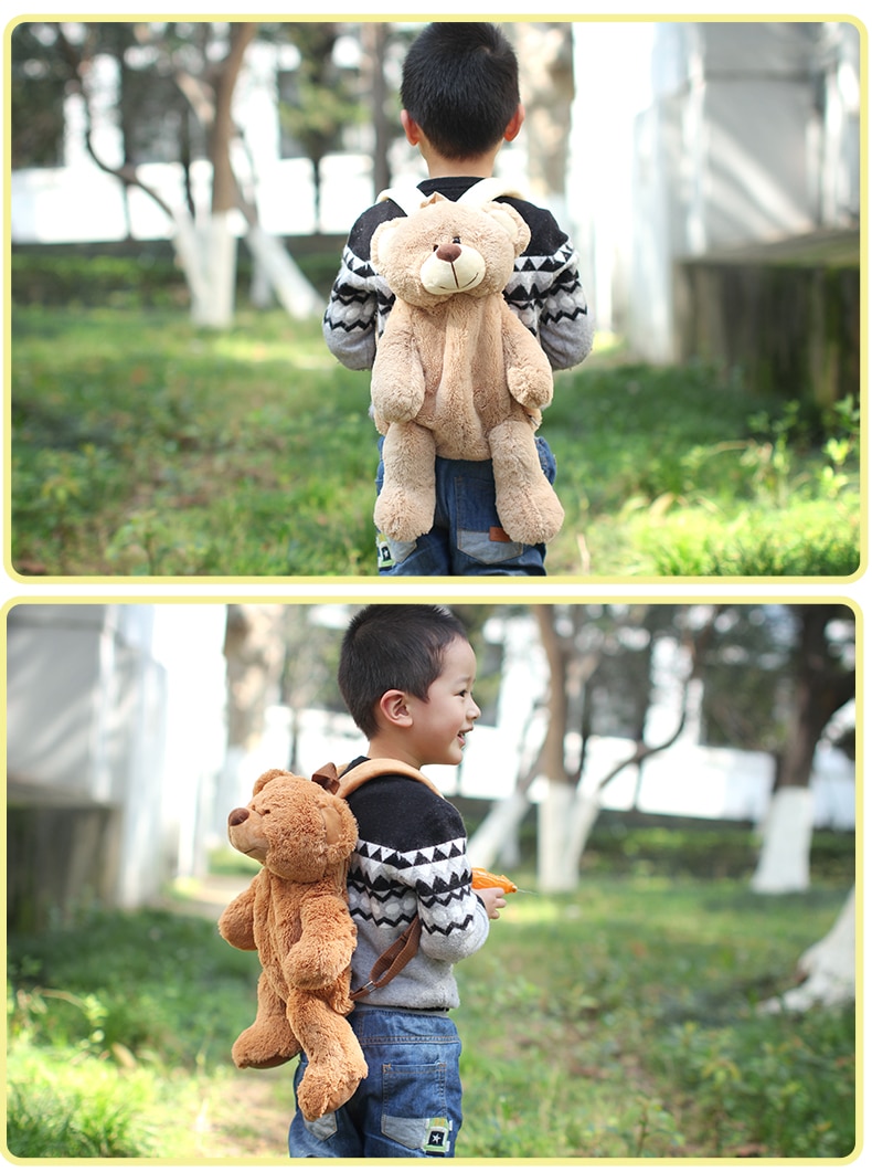3Plush Teddy Bear Backpack for Kids