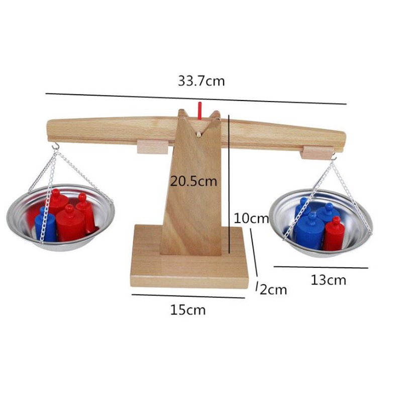 Montessori Educational Wooden Weighing Scale for Kids Montessori Educational Wooden Weighing Scale for Kids