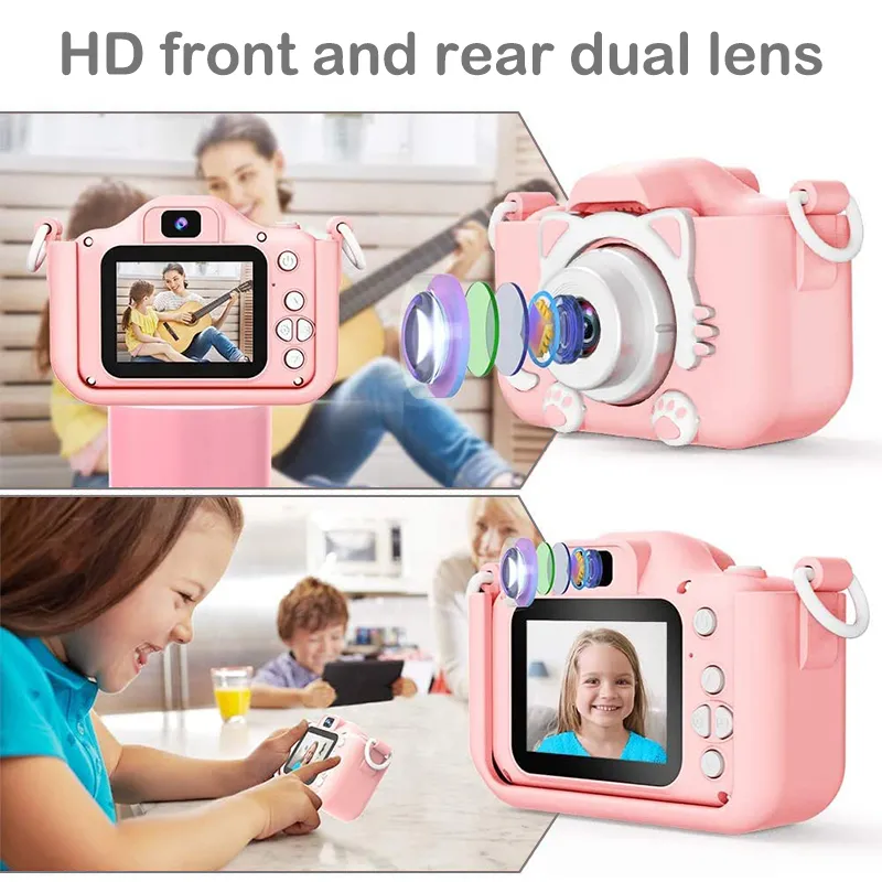 Children Camera Selfie 1080P HD Screen Dual Camera for Kids Outdoor Toys Birthday Gifts Camara Fotos Infantil juguetes niñas Children Camera Selfie 1080P HD Screen Dual Camera for Kids Outdoor Toys Birthday Gifts Camara Fotos Infantil juguetes niñas