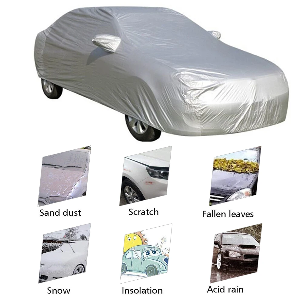Universal Car Cover Full Cover Outdoor Indoor UV Protection Sunscreen Heat Protection Dustproof Scratch-Resistant Sedan M-XXL Universal Car Cover Full Cover Outdoor Indoor UV Protection Sunscreen Heat Protection Dustproof Scratch-Resistant Sedan M-XXL