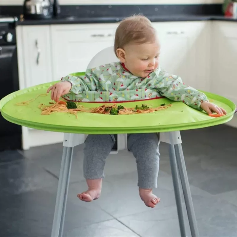 Canvas Baby Eating Table Mat Infant Feeding Cover For High Chair Learn To Eat Autonomously Graffiti Painting Mat Canvas Baby Eating Table Mat Infant Feeding Cover For High Chair Learn To Eat Autonomously Graffiti Painting Mat