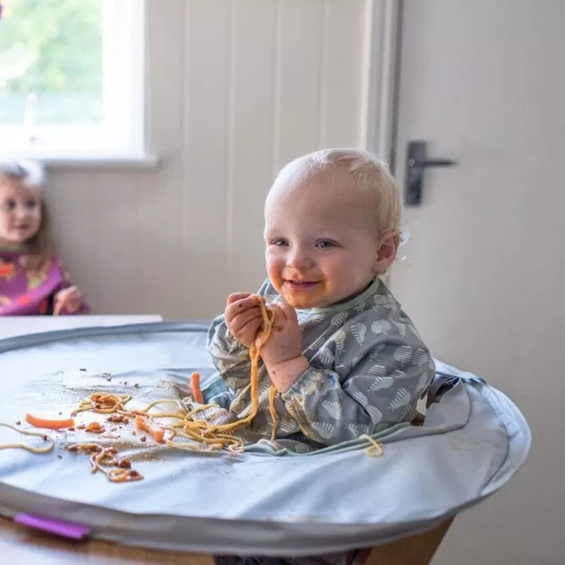 Canvas Baby Eating Table Mat Infant Feeding Cover For High Chair Learn To Eat Autonomously Graffiti Painting Mat Canvas Baby Eating Table Mat Infant Feeding Cover For High Chair Learn To Eat Autonomously Graffiti Painting Mat