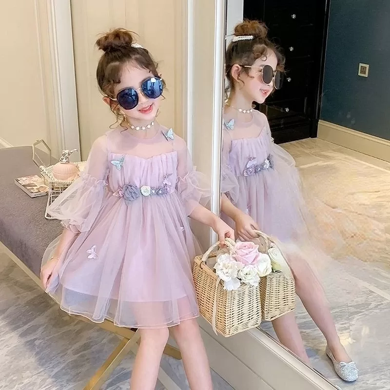 Girl Sundress Big Boy Short Sleeve Dress Princess T-shirt Baby Girl Child Kid Two Piece Dress Set Korean Versionsummerdresschild Girl Sundress Big Boy Short Sleeve Dress Princess T-shirt Baby Girl Child Kid Two Piece Dress Set Korean Versionsummerdresschild