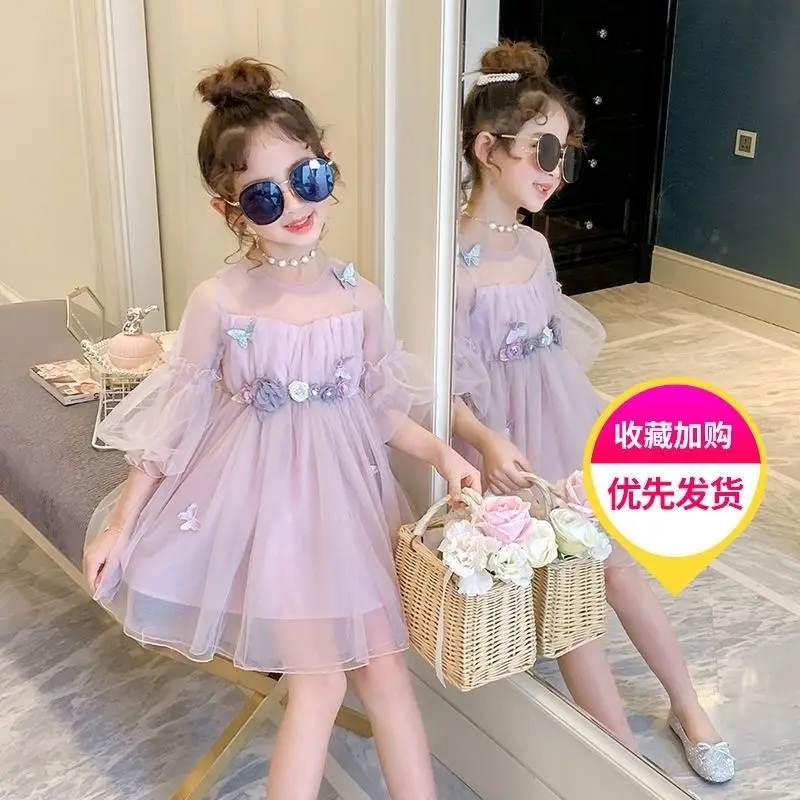 Girl Sundress Big Boy Short Sleeve Dress Princess T-shirt Baby Girl Child Kid Two Piece Dress Set Korean Versionsummerdresschild Girl Sundress Big Boy Short Sleeve Dress Princess T-shirt Baby Girl Child Kid Two Piece Dress Set Korean Versionsummerdresschild