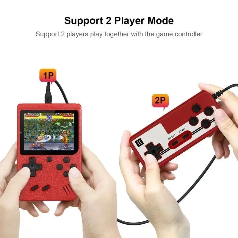 Retro Portable Mini Handheld Video Game Console 8-Bit 3.0 Inch LCD Color Kids Game Player Built-in 400 games For Kid Xmas Gift