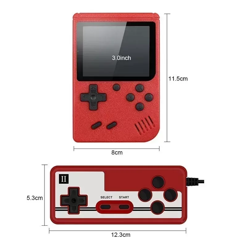 Retro Portable Mini Handheld Video Game Console 8-Bit 3.0 Inch LCD Color Kids Game Player Built-in 400 games For Kid Xmas Gift