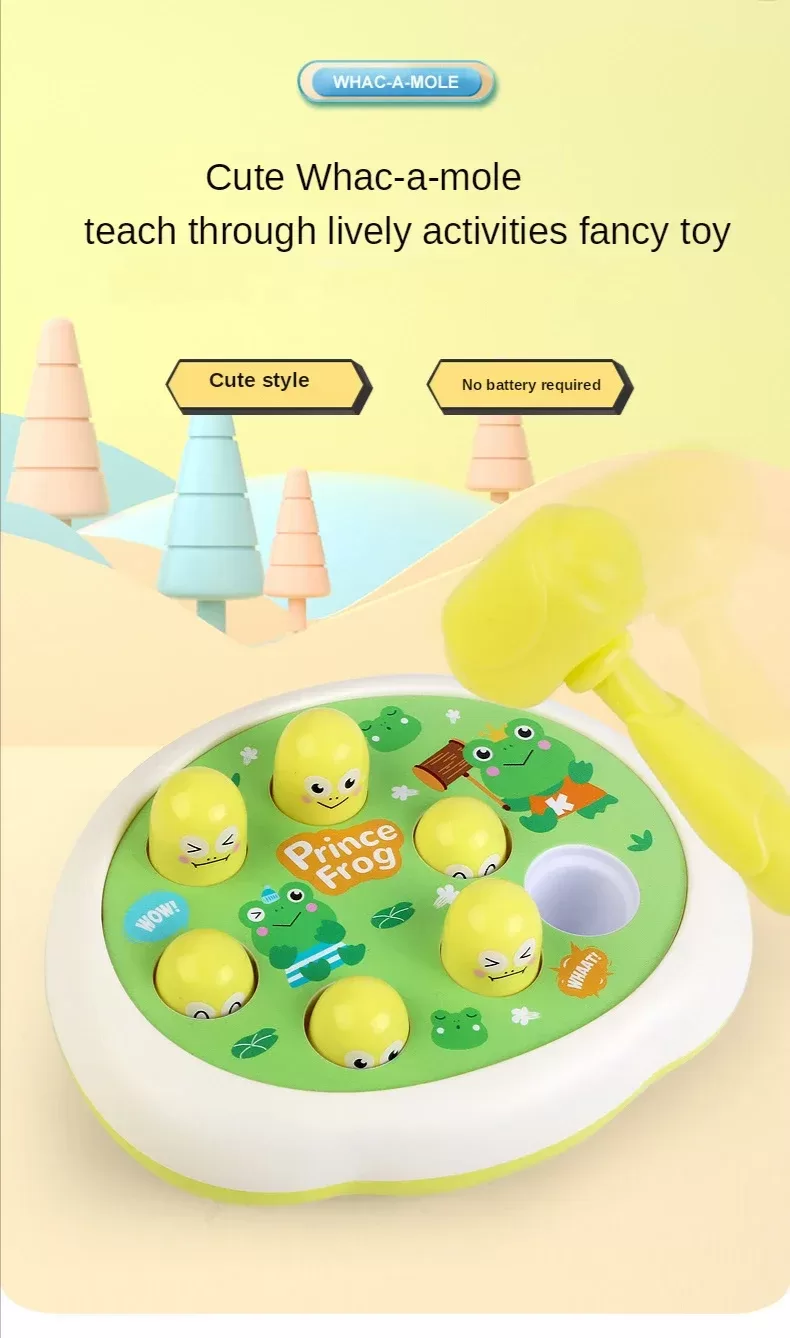 Cartoon Whac-A-Mole Montessori Baby Toy Toddler Educational Birthday Gift Animal Theme Knocking Game Parent Child Board Game Boy Cartoon Whac-A-Mole Montessori Baby Toy Toddler Educational Birthday Gift Animal Theme Knocking Game Parent Child Board Game Boy