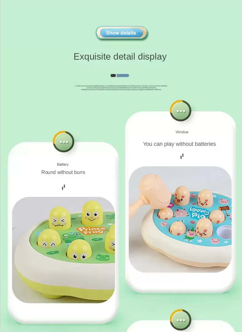 Cartoon Whac-A-Mole Montessori Baby Toy Toddler Educational Birthday Gift Animal Theme Knocking Game Parent Child Board Game Boy Cartoon Whac-A-Mole Montessori Baby Toy Toddler Educational Birthday Gift Animal Theme Knocking Game Parent Child Board Game Boy