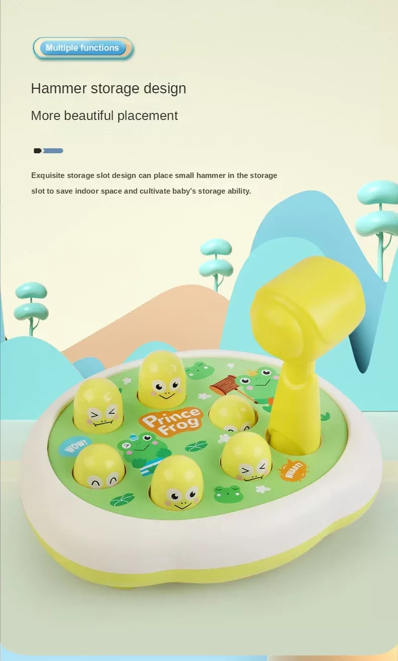 Cartoon Whac-A-Mole Montessori Baby Toy Toddler Educational Birthday Gift Animal Theme Knocking Game Parent Child Board Game Boy Cartoon Whac-A-Mole Montessori Baby Toy Toddler Educational Birthday Gift Animal Theme Knocking Game Parent Child Board Game Boy