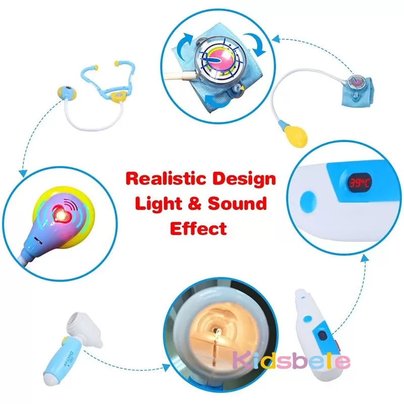 Medical Toy Kids Doctor Pretend Role Play Kit 44PCS Simulation Dentist Box Girls Educational Game Toys For Children Stethoscope Medical Toy Kids Doctor Pretend Role Play Kit 44PCS Simulation Dentist Box Girls Educational Game Toys For Children Stethoscope