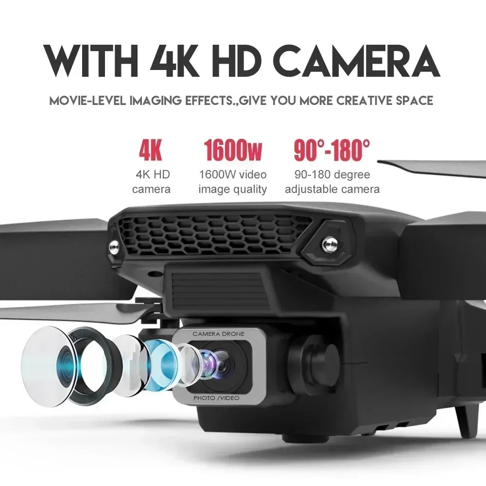 New E88Pro RC Drone 4K Professinal With 1080P Wide Angle Dual HD Camera Foldable RC Helicopter WIFI FPV Height Hold Apron Sell New E88Pro RC Drone 4K Professinal With 1080P Wide Angle Dual HD Camera Foldable RC Helicopter WIFI FPV Height Hold Apron Sell