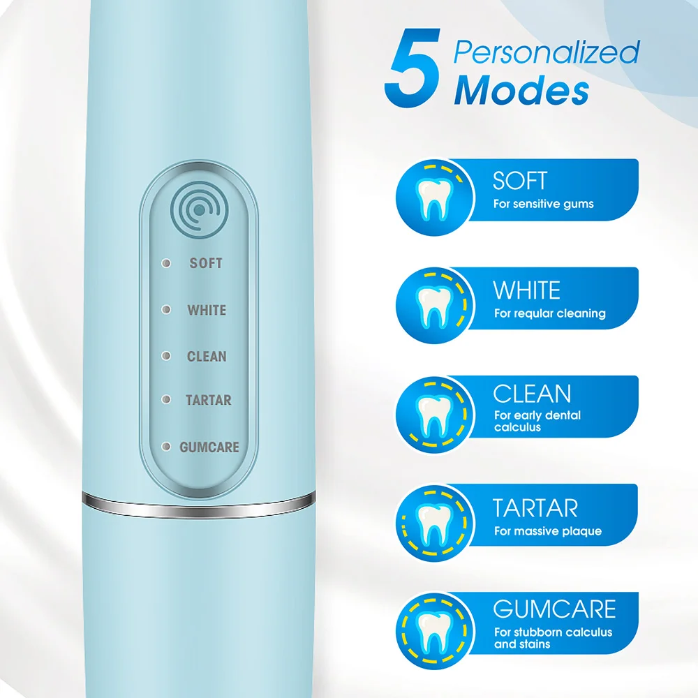 Electric Wireless Toothbrush Dental Cleaner Set Intelligent Charging Touch Switch Five-Speed Ultrasonic Vibration Dental Scaler Electric Wireless Toothbrush Dental Cleaner Set Intelligent Charging Touch Switch Five-Speed Ultrasonic Vibration Dental Scaler