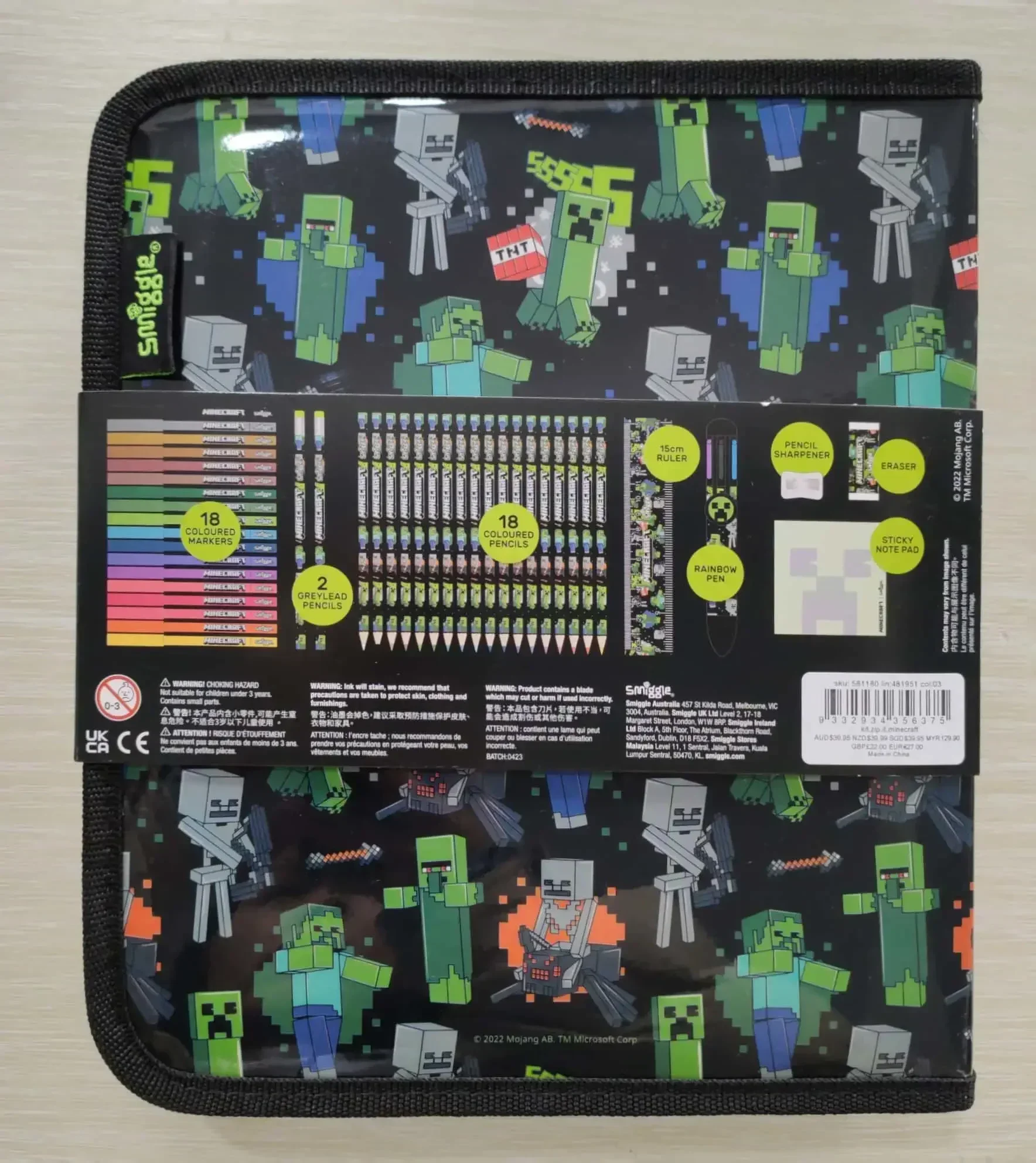 Genuine Australia Smiggle School Bag Children Stationery Student Lunch Bag Backpack Lunch Box Wallet Water Cup Student Gift