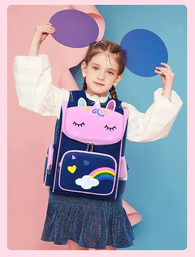 Shoulder Backpacks for Boys and Girls with Cute Unicorn Back To School Oxford Fabric Backpacks Shoulder Bag Cartoon Unicorn Book