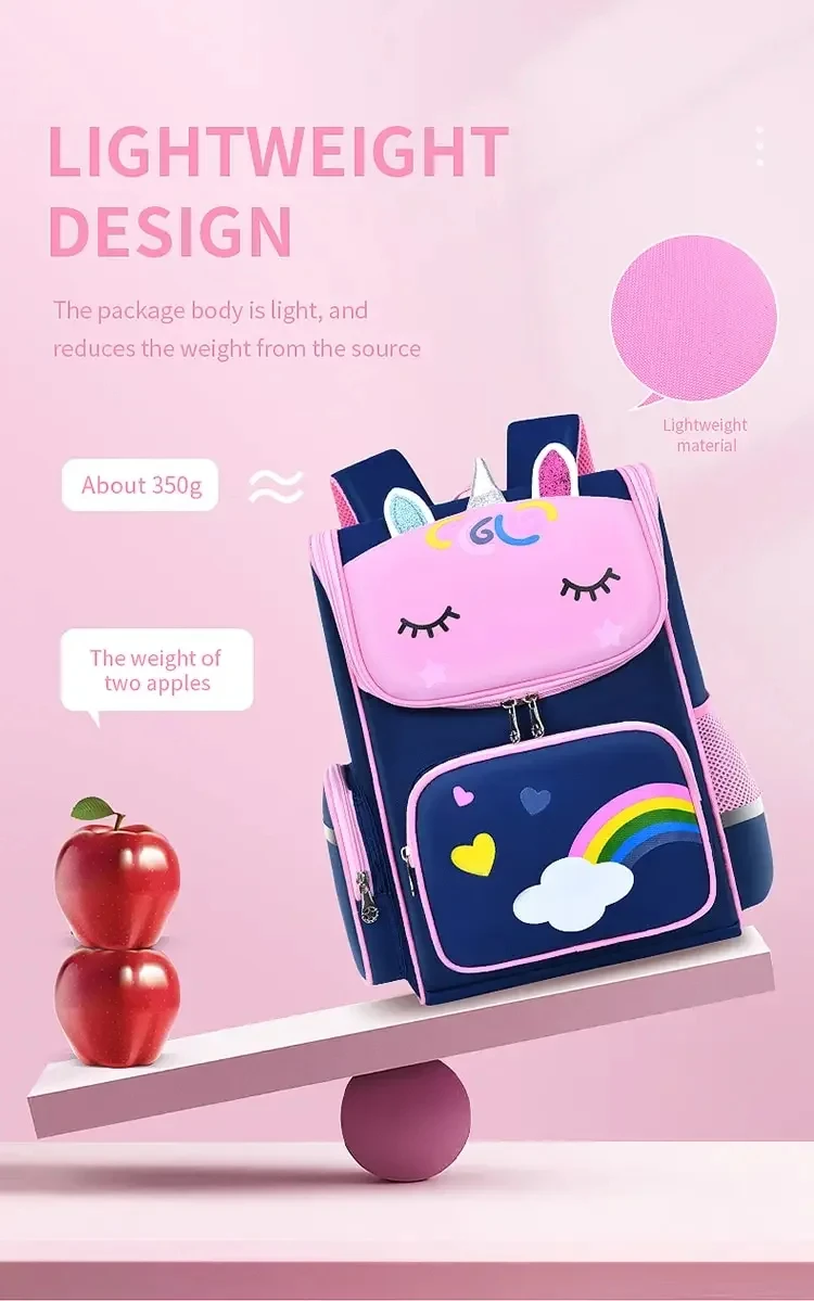 Shoulder Backpacks for Boys and Girls with Cute Unicorn Back To School Oxford Fabric Backpacks Shoulder Bag Cartoon Unicorn Book