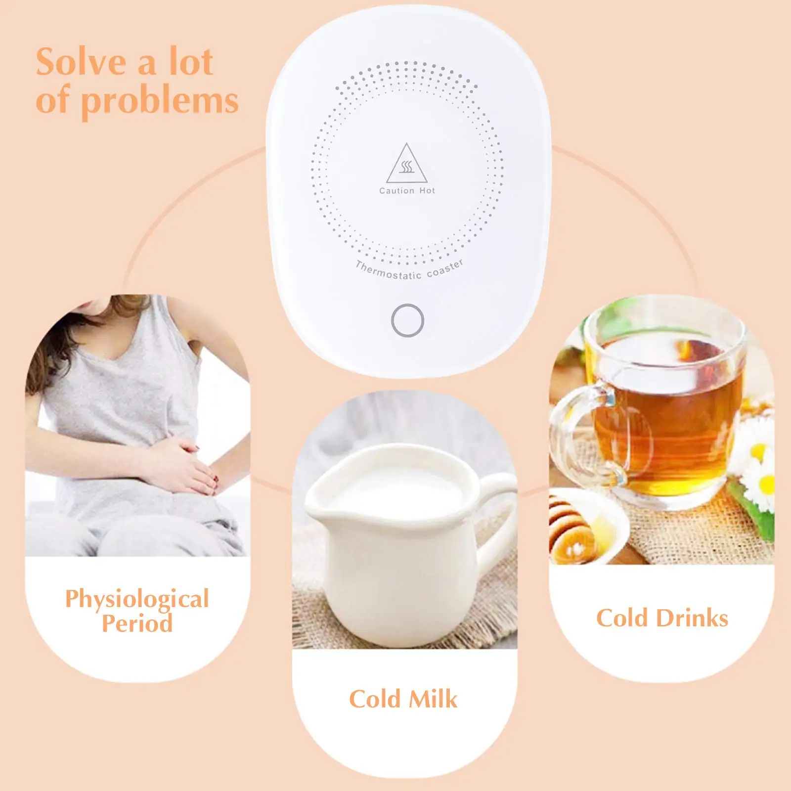 Horoscope 55 Degree Constant Temperature Thermostatic With USB Electric Smart Heated Ceramic Coffee Cup Mug Warmer Set Horoscope 55 Degree Constant Temperature Thermostatic With USB Electric Smart Heated Ceramic Coffee Cup Mug Warmer Set