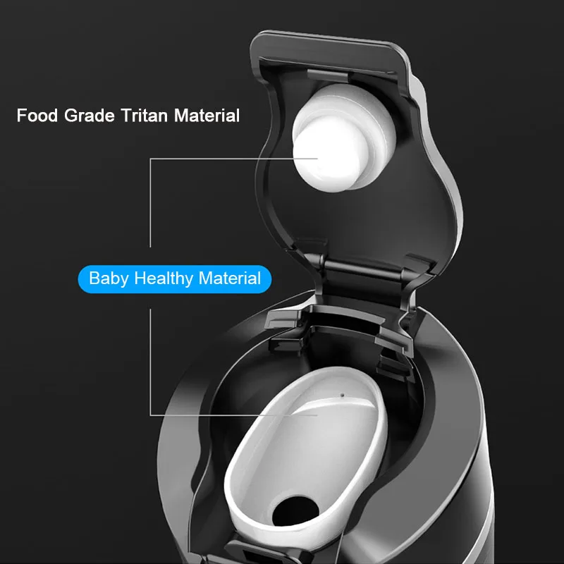 Smart Car Electric Kettle Portable Heating Cup for Coffee Tea Milk 450ML Auto Travelling Thermos Cup BPA-Free LCD Display