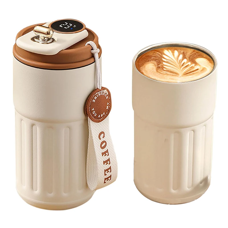 410ml Insulated Travel Mug 316 Stainless Steel Coffee Cup Temperature Smart Display Keep Cold and Hot Insulated Water Bottle 410ml Insulated Travel Mug 316 Stainless Steel Coffee Cup Temperature Smart Display Keep Cold and Hot Insulated Water Bottle