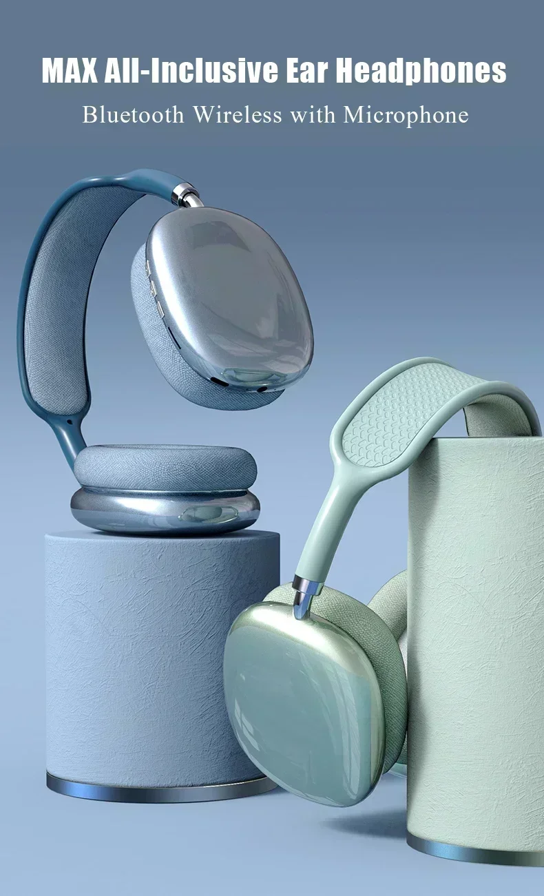 Hot New P9Pro Wireless Bluetoth Headphones Noise Cancelling Mic Over Ear Sports Gaming With TF Card Slot Headset